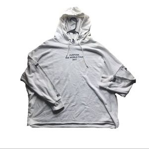 Justin Bieber Purpose World tour white hoodie